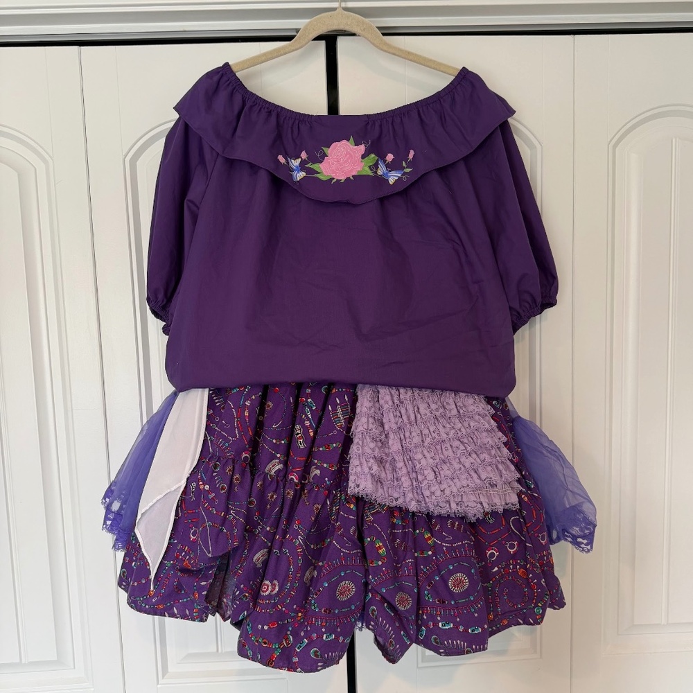 Vintage 1950s Malco Modes Purple Square Dance Petticoat Bloomers Costume S/M/L